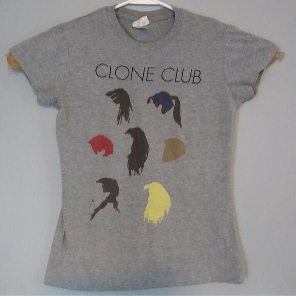 ORPHAN BLACK GREY CLONE CLUB HAIR SILHOUETTES EXTR LARGE XL CHILDS TOP TEE SHIRT - Picture 4 of 4